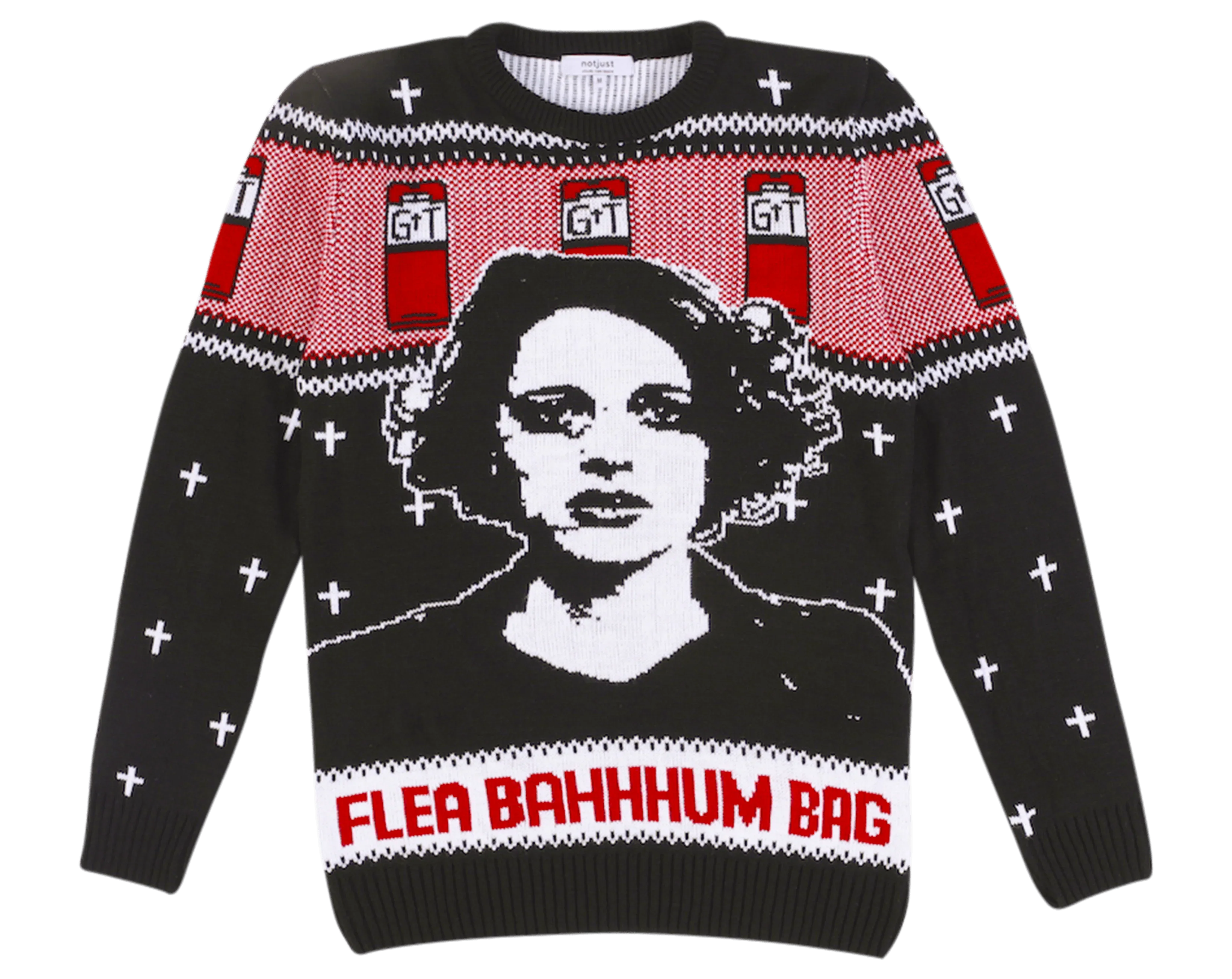 Flea-bahum-bag Knitted Christmas Jumper - notjust